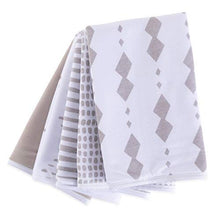Load image into Gallery viewer, Baby Burp Cloth, Ultra Absorbent Reversible Jersey Cotton Large Burp Cloths, Cloth Diapers 20" x 12" 5 Pack (Taupe Grey)
