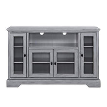 Load image into Gallery viewer, WE Furniture Traditional Wood Stand for TV&#39;s up to 56&quot; Living Room Storage, Grey
