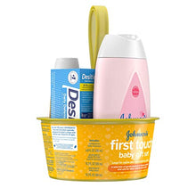 Load image into Gallery viewer, Johnson's First Touch Baby Gift Set, Baby Bath, Skin, &amp; Hair Essential Products, Kit for New Parents with Wash, Shampoo, Lotion, &amp; Diaper Rash Cream, Hypoallergenic &amp; Paraben-Free, 5 Items

