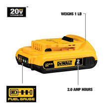 Load image into Gallery viewer, DEWALT 20V MAX Battery, Compact 2.0Ah (DCB203)
