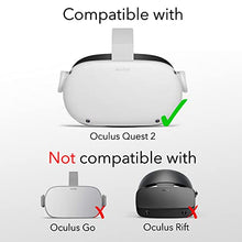 Load image into Gallery viewer, Wasserstein Silicone Skin Set Compatible with Oculus Quest 2 - Includes Oculus Quest 2 Accessories - Controller Grip Shells, Sweatproof Face Cover, Protective Lens Cover, Wrist Straps - (Black)
