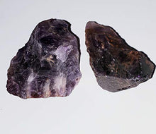 Load image into Gallery viewer, 2pc Set Super 7 Raw Natural Crystals Aka: Amethyst w/Cacoxenite Medium Healing Gemstone Specimens from Brazil
