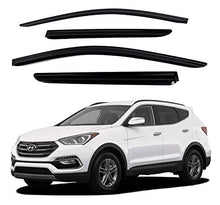 Load image into Gallery viewer, Safe Smoke Window Visor Sun Rain Vent Guard 4 Pcs Set for 2013~2018 Hyundai Santa Fe Sports Out Channel Visor
