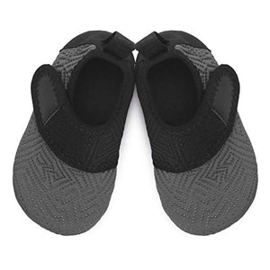 L-RUN Baby Soft Sole Shoes First Walker Barefoot Skin Grey 12-18 Months=EU19-20
