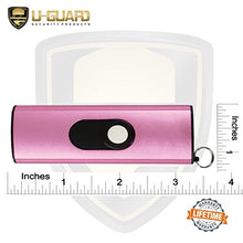 Load image into Gallery viewer, Micro Stun Gun Keychain Pepper Spray Self Defense Kit Bundle. Personal Non Lethal Weapons For Women Or Men. High Volt Rechargeable Keychain Stun Gun &amp; Key Ring Max Strength Pepper Defense Spray (PINK)
