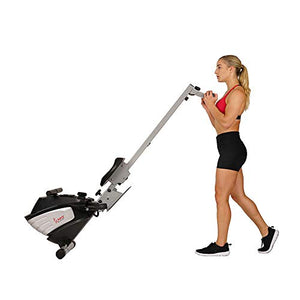 Sunny Health & Fitness SF-RW5622 Dual Function Magnetic Rowing Machine Rower w/LCD Monitor