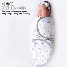 Load image into Gallery viewer, Swaddle Blanket, Baby Swaddle Wrap for Infant (0-3 Month), Adjustable Newborn Swaddle Set, 3-Pack Soft Organic Cotton, Grey
