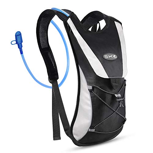 S.K.L Hydration Pack - Hydration Backpack with 2 Liter Water Bladder - Lightweight Water Backpack for Running Hiking Cycling Biking Climbing Camping