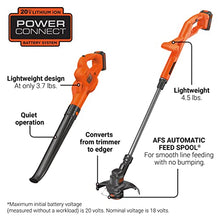 Load image into Gallery viewer, BLACK+DECKER 20V MAX* POWERCONNECT 10 in. 2in1 Cordless String Trimmer/Edger + Sweeper Combo Kit (LCC222)
