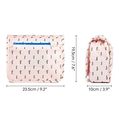 Load image into Gallery viewer, Hanging Travel Toiletry Bag Cosmetic Make up Organizer for Women and Girls Waterproof (Cactus)