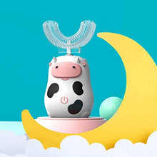 Load image into Gallery viewer, Kids Electric Toothbrush, U Shaped Ultrasonic Automatic Toothbrush with Replacement Soft Bristles Heads ,Two Modes Oral Cleaning Toothbrush Rechargeable ,IPX7 Waterproof(2-14 Year Old)
