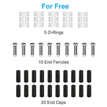 Load image into Gallery viewer, Hyacinth 10PCS Premium Bike Shift Cable, Professional Bicycle Shift Wire Kit for Mountain and Road Bicycle, for Free 5 O-Rings, 10 End Ferrules and 20 End Caps
