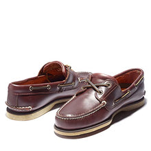 Load image into Gallery viewer, Timberland Men's Classic 2-Eye Boat Shoe, Rootbeer/Brown, 10 M
