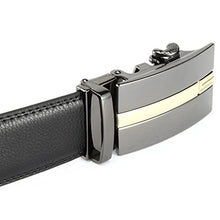 Load image into Gallery viewer, SQUEPLE Golden Letter S Men's Automatic Buckle with Genuine Leather Belt Strip LY87546-3-120
