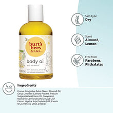 Load image into Gallery viewer, Body Oil, Burt's Bees Mama Hydrating &amp; Smoothing Skin Care with Vitamin E, 100% Natural, 4 Ounce
