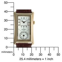 Load image into Gallery viewer, Peugeot Vintage Contoured Doctors Style Watch with Leather Band
