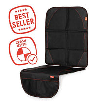 Load image into Gallery viewer, Diono Ultra Mat Pack Full Size Car Seat Protectors For Under Car Seat, Crash Tested With Premium Ultra Thick Padding For Durable, Water Resistant Protection, Includes 3 Mesh Storage Pockets
