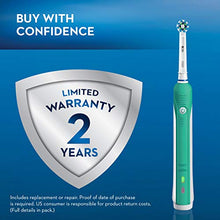Load image into Gallery viewer, Oral-B 1000 CrossAction Electric Toothbrush, Green, Powered by Braun
