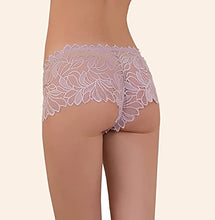 Load image into Gallery viewer, Solavia 6 Pack of Women's Lace Panties, Soft Stretch Cute Boyshort Panties, Sexy Cheeky Underwear
