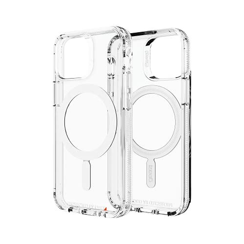 Gear4 Crystal Palace Snap Case - Crystal Clear Impact Protection with MagSafe Compatibility for Apple iPhone 13 Mini - Clear (702008198)