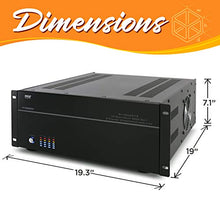 Load image into Gallery viewer, 4 Multi-Zone Stereo Amplifier - 19” Rack Mount, Powerful 8000 Watts with Speaker Selector Volume Control &amp; LED Audio Level Display - 4-Ch. Bridgeable Switches - Pyle PT8000CH

