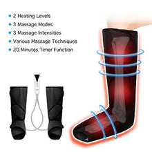 Load image into Gallery viewer, QUINEAR Leg Massager with Heat Air Compression Massage for Foot &amp; Calf Helpful for Circulation and Muscles Relaxation
