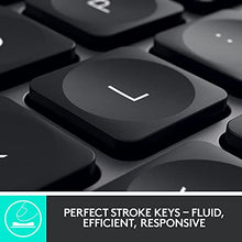 Load image into Gallery viewer, Logitech MX Keys Advanced Wireless Illuminated Keyboard, Tactile Responsive Typing, Backlighting, Bluetooth, USB-C, Apple macOS, Microsoft Windows, Linux, iOS, Android, Metal Build - Graphite
