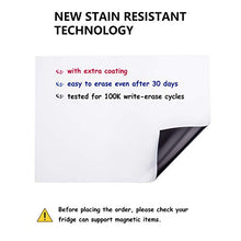 Load image into Gallery viewer, Prefer Green Magnetic Dry Eraser White Board Sheet for Kitchen Refrigerator with Stain Resistant Technology, Organizer &amp; Planner Whiteboard 12” X 8”, Include 1 Eraser, 3 Markers &amp; 6 Fridge Magnets
