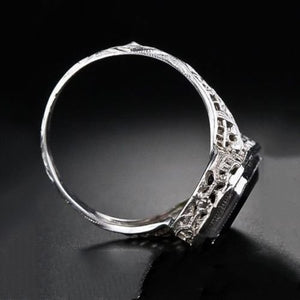 JewelryPalace Huge 8.2ct Emerald Women Men 925 Silver Ring Engagement Wedding Prom #Emerald (7)