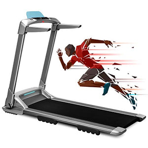 OVICX Q2S Folding Portable Treadmill Manual Compact Walking Running Machine for Home Gym Workout Electric Desk Treadmills with LED Display Device Holder Treadmills for Small Spaces