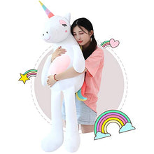 Load image into Gallery viewer, Giant Unicorn Stuffed Animal Toy,Soft Large Unicorns Plush Pillow Gifts for Kids Birthday,Valentines,Christmas (White, 43.3&quot;)
