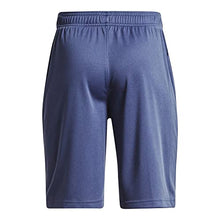 Load image into Gallery viewer, Under Armour Boys' Big Kid Prototype 2.0 Wordmark Shorts , Utility Blue (496)/Pitch Gray , Youth Small

