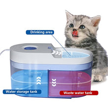 Load image into Gallery viewer, TITIPET Pet Fountain Automatic Cat Water Fountain Dog Water Dispenser for Cats, Dogs, Multiple Pets 61oz/1.8L .Cat Fountain
