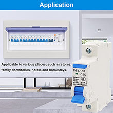 Load image into Gallery viewer, weideer 2pcs Miniature Circuit Breaker DZ47-63 C25 230V/400V 1 Pole 25A DIN Rail Mount
