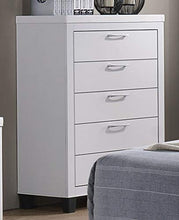 Load image into Gallery viewer, GTU Furniture Contemporary Styling White 5Pc Queen Bedroom Set(Q/D/M/N/C)
