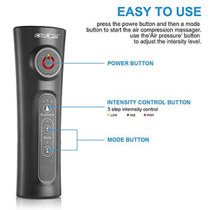 CINCOM Leg Massager for Circulation Air Compression Calf Wraps with 2 Modes 3 Intensities and Helpful for RLS and Edema
