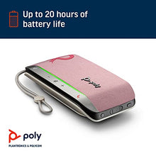 Load image into Gallery viewer, Poly – Sync 20 USB-A Pink Personal -Bluetooth Smart -Speakerphone (Plantronics) - Connect to Cell Phone via -Bluetooth, PC/Mac via Included USB-A -Cable - Works with Teams, Zoom (Certified) &amp; more
