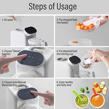 Load image into Gallery viewer, Baby Food Maker | Baby Food Processor Blender Mill Grinder Steamer | Purée Blender Maker for Babies | Ergonomic Touch Screen Control | Bottle Warmer Function | Free Baby Food Recipe Book
