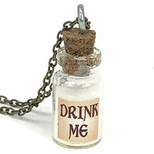 Load image into Gallery viewer, UMBRELLALABORATORY Alice in Wonderland Fairy Glow in The Dark Kawaii Necklace-Drink me
