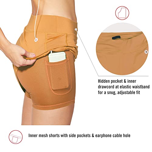 Load image into Gallery viewer, BALEAF Women's Athletic Skorts Lightweight Active Skirts with Shorts Pockets Running Tennis Golf Workout Sports Mint Cream Size M