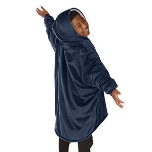 THE COMFY Original JR | The Original Oversized Sherpa Wearable Blanket for Kids, Seen On Shark Tank, One Size Fits All