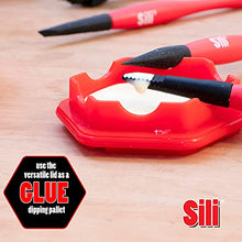 Load image into Gallery viewer, Sili Glue Kit with 2 Silicone Brushes • Sili Tray and Sili Comb/Squeegee Along with The Sili Glue Pod and 3 Pack of Sili Micro Glue Brushes
