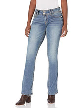 Load image into Gallery viewer, WallFlower Women's InstaStretch Luscious Curvy Bootcut Jeans, Galaxy, 13

