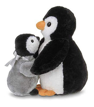 Load image into Gallery viewer, Bearington Wiggles and Wobbles Plush Stuffed Animal Penguin with Baby, 10 inches

