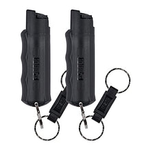 Load image into Gallery viewer, SABRE Pepper Spray Keychain with Quick Release for Easy Access – Max Police Strength OC Spray, Finger Grip for Accurate Aim, 10-Foot (3M) Range, 25 Bursts (5X Other Brands)
