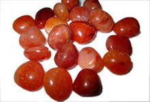 Load image into Gallery viewer, Wow Carnelian Tumbled Stone 100 Grams Genuine A Grade Approx. 0.75" to 1"inch w/Velvet Pouch Superior Quality Original Gemstone Natural Polished Spiritual Psychic Healing Image is JUST A Reference
