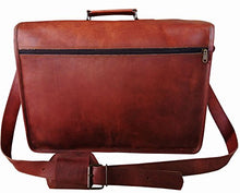 Load image into Gallery viewer, Vintage Couture 18 Inch Genuine Business Leather Laptop Messenger Bag
