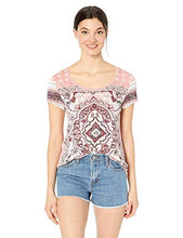 Load image into Gallery viewer, Lucky Brand Women's Persian Carpet TEE, Dusty Rose Multi, L
