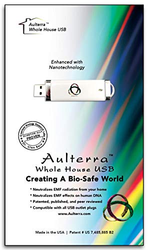 Aulterra EMF Home Protection Anti Radiation USB for Whole House Protection to Neutralize Harmful Incoherent EMF Frequencies Including 5G
