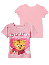 Load image into Gallery viewer, Daniel Tiger Girls Short Sleeve Tee (2T, GRR-ific Pink)
